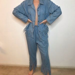 Two-piece denim set